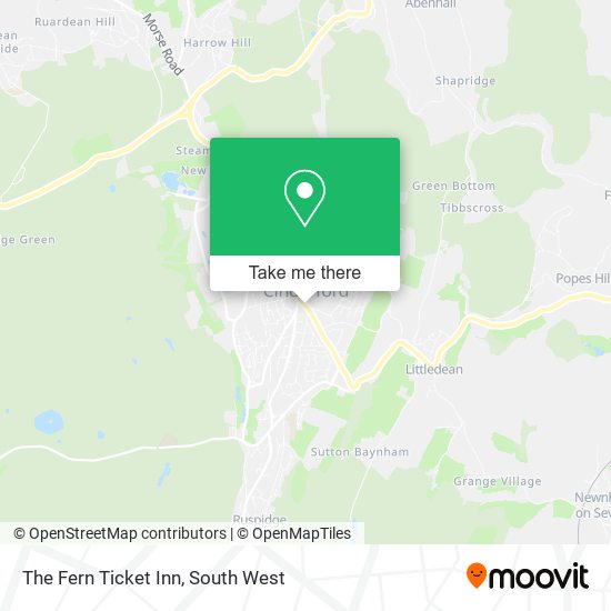 The Fern Ticket Inn map