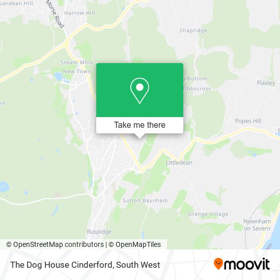 The Dog House Cinderford map