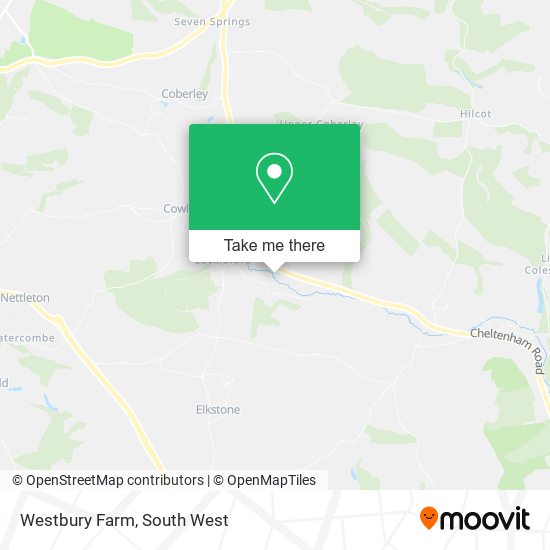 Westbury Farm map