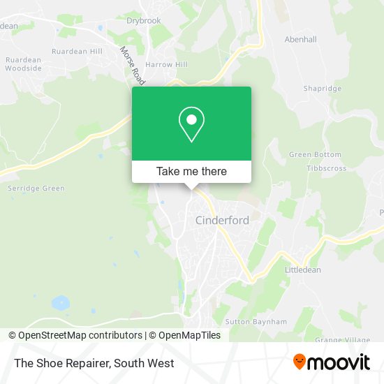 The Shoe Repairer map