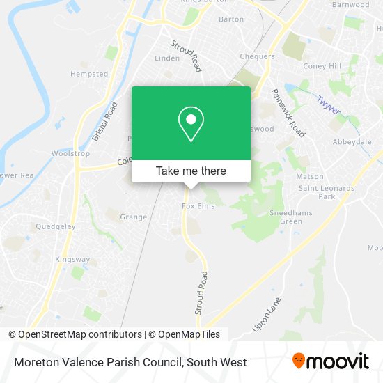 Moreton Valence Parish Council map