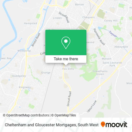 Cheltenham and Gloucester Mortgages map