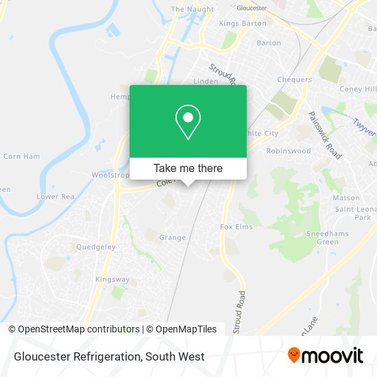 Gloucester Refrigeration map