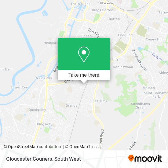 Gloucester Couriers map