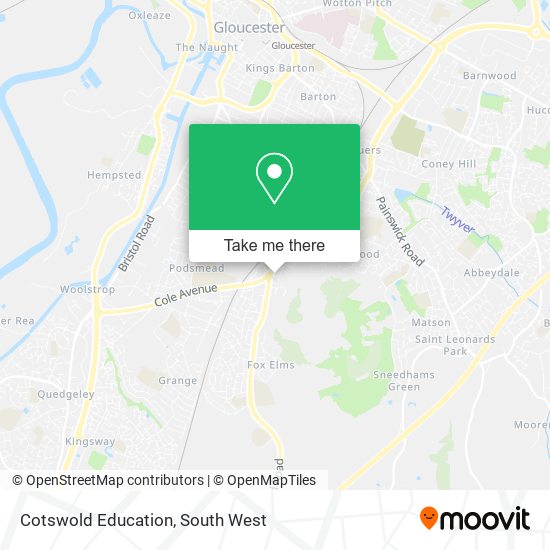 Cotswold Education map