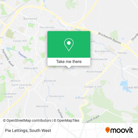 Pie Lettings map