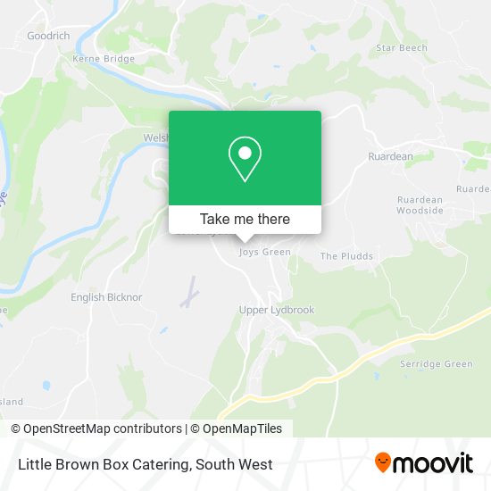 Little Brown Box Catering map