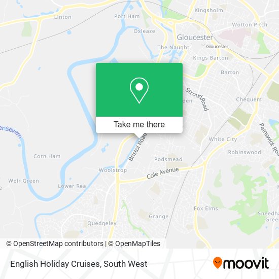 English Holiday Cruises map