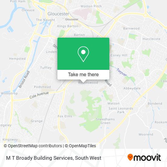 M T Broady Building Services map