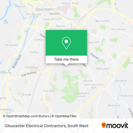 Gloucester Electrical Contractors map