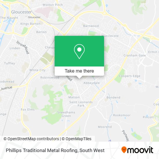 Phillips Traditional Metal Roofing map