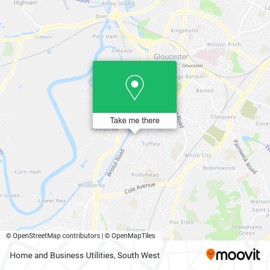 Home and Business Utilities map