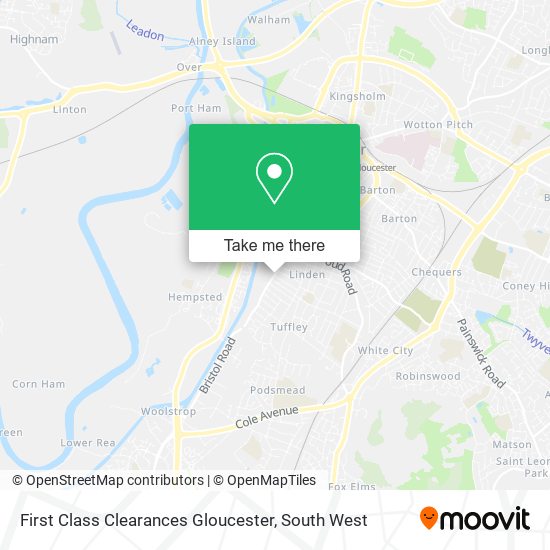 First Class Clearances Gloucester map