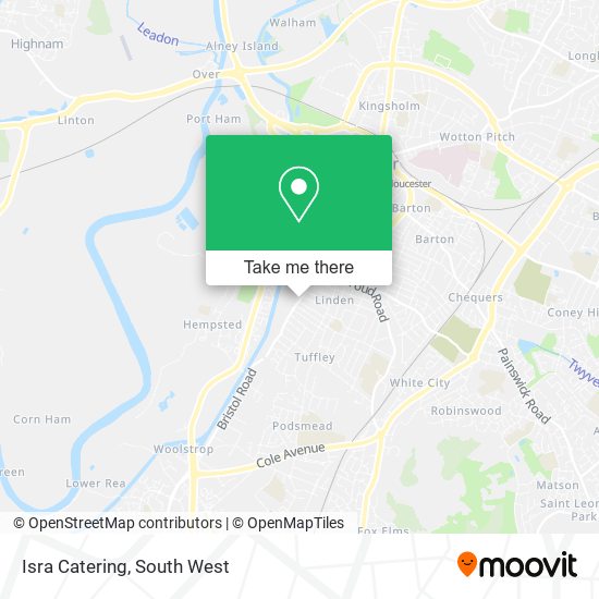 Isra Catering map