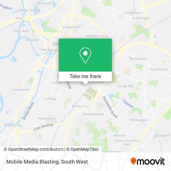 Mobile Media Blasting map