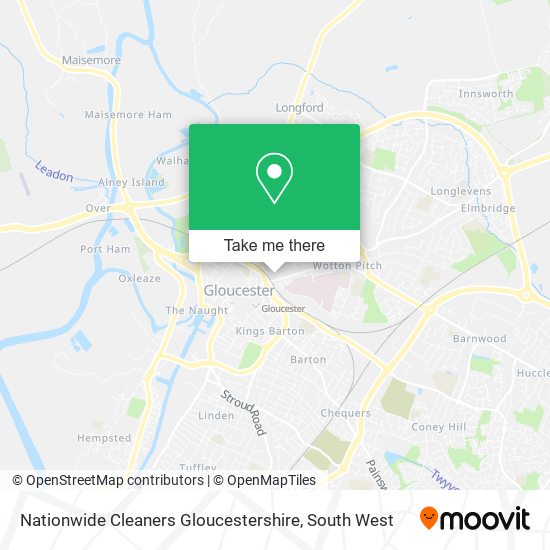 Nationwide Cleaners Gloucestershire map