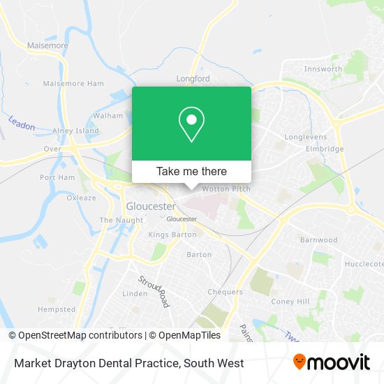 Market Drayton Dental Practice map