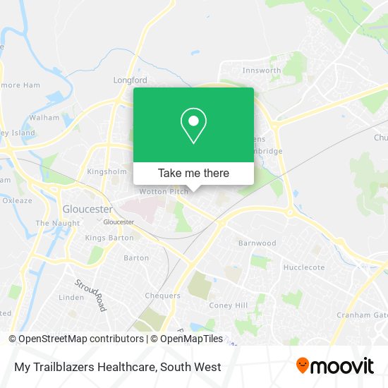My Trailblazers Healthcare map