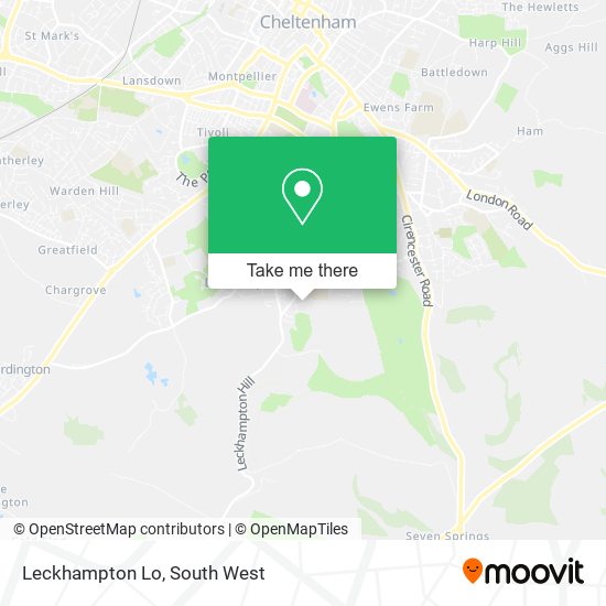 Leckhampton Lo map