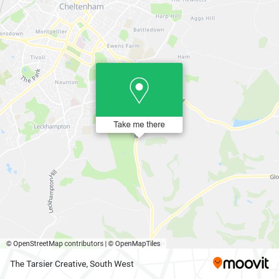 The Tarsier Creative map