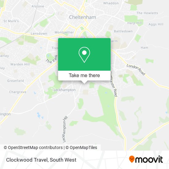 Clockwood Travel map