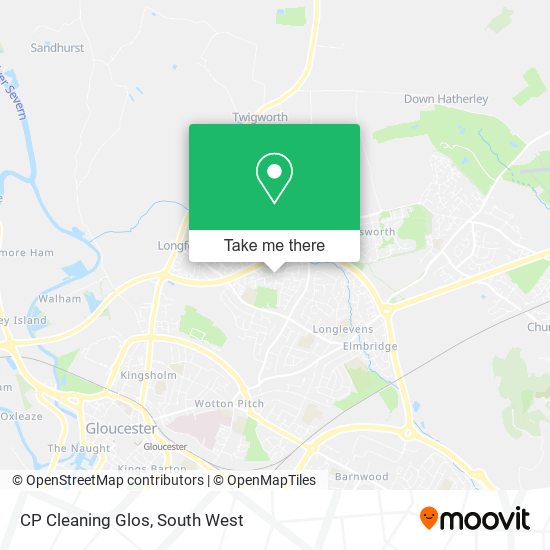 CP Cleaning Glos map