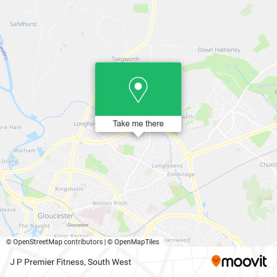 J P Premier Fitness map