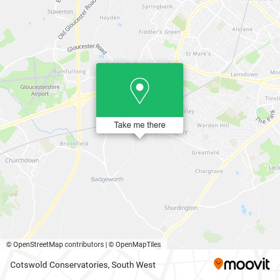 Cotswold Conservatories map