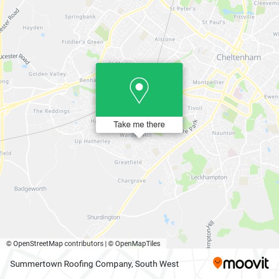 Summertown Roofing Company map