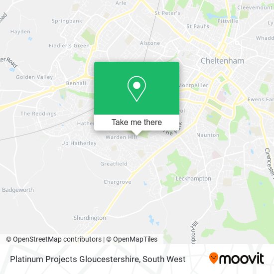 Platinum Projects Gloucestershire map
