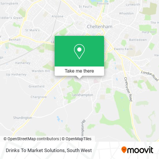 Drinks To Market Solutions map