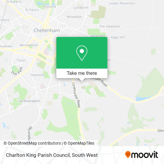 Charlton King Parish Council map