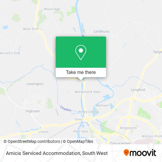 Amicis Serviced Accommodation map