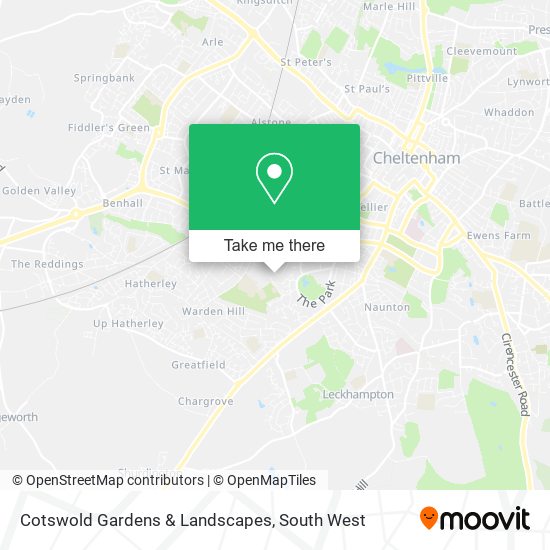 Cotswold Gardens & Landscapes map