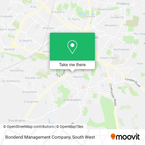 Bondend Management Company map