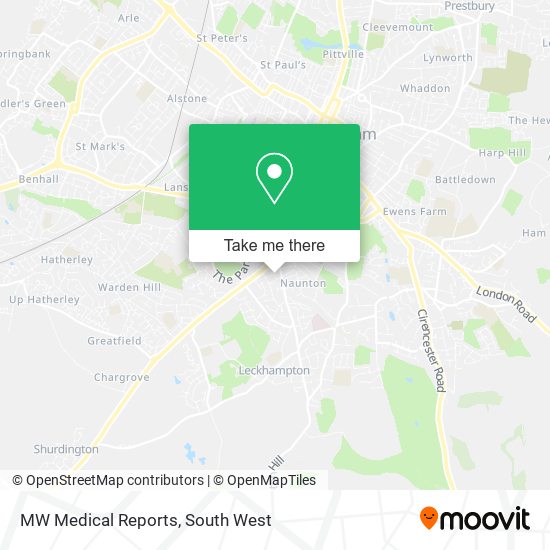 MW Medical Reports map