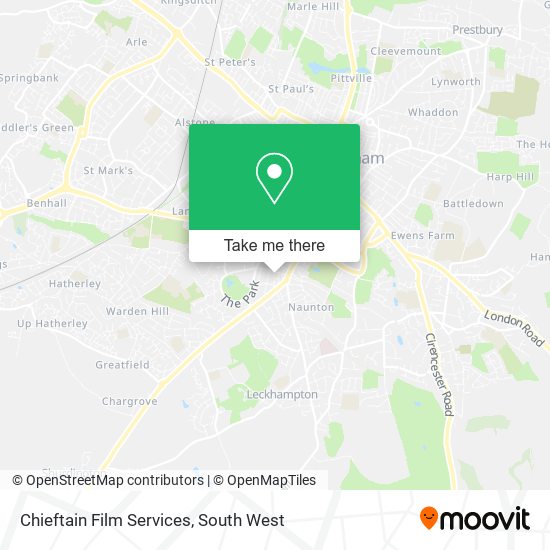Chieftain Film Services map