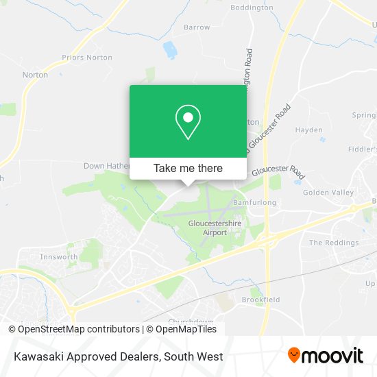 Kawasaki Approved Dealers map