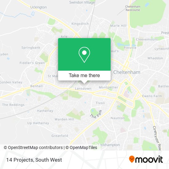 14 Projects map
