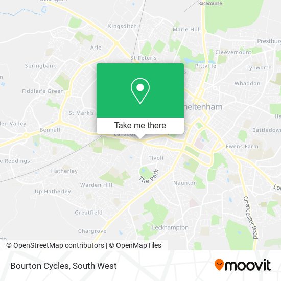 Bourton Cycles map