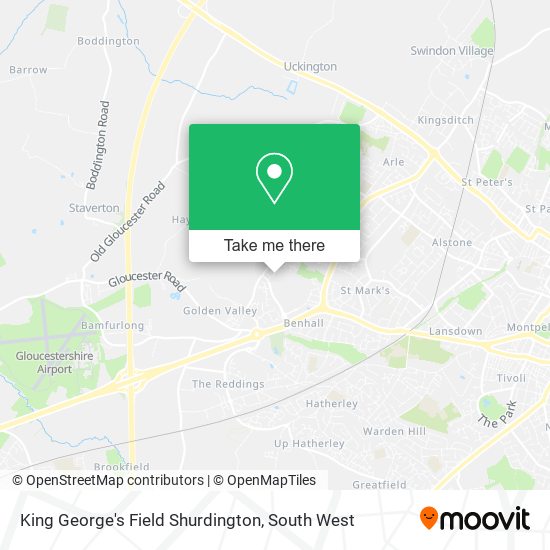 King George's Field Shurdington map