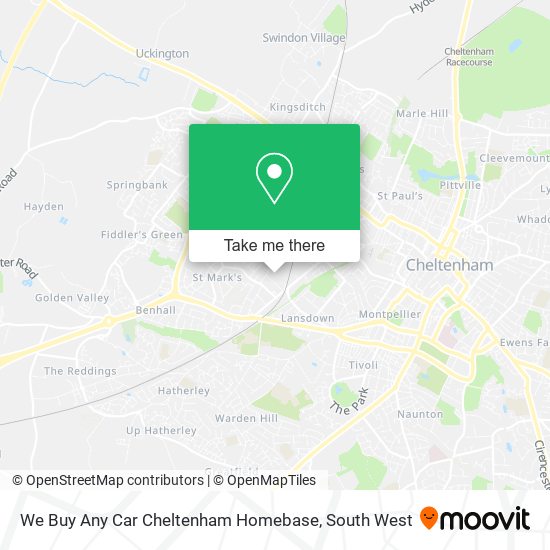 We Buy Any Car Cheltenham Homebase map