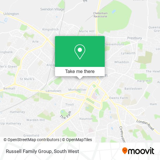 Russell Family Group map