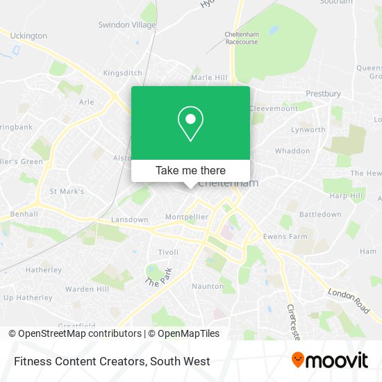 Fitness Content Creators map