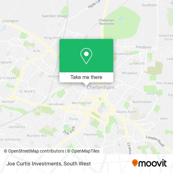 Joe Curtis Investments map