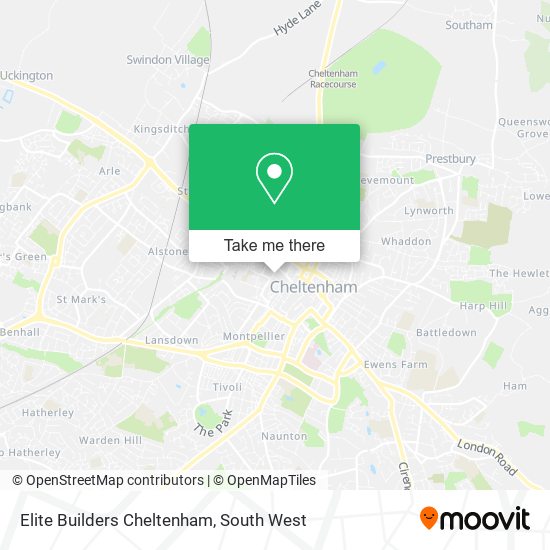 Elite Builders Cheltenham map