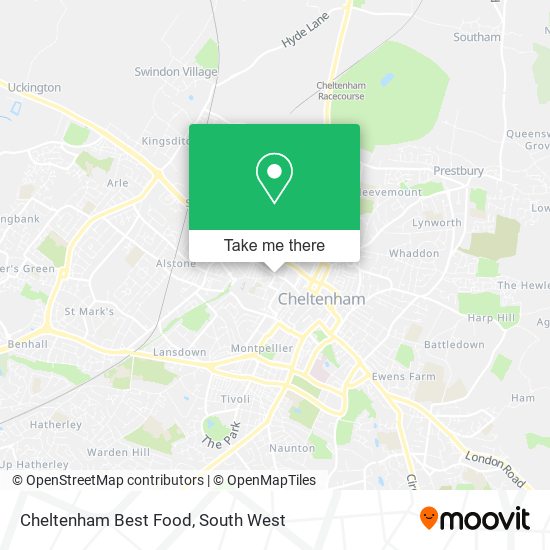 Cheltenham Best Food map