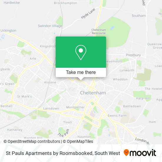 St Pauls Apartments by Roomsbooked map