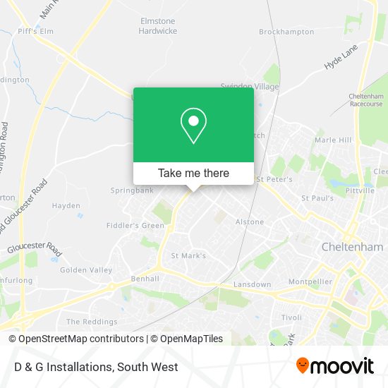 D & G Installations map