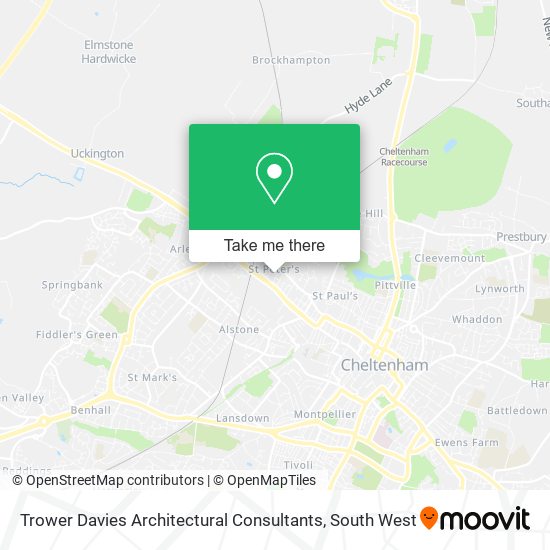 Trower Davies Architectural Consultants map